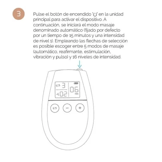 EMS-Gerät 500 COSMETICS U Tonic weiß zur Muskelstimulation und Körperformung