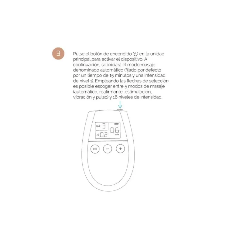 Appareil d'électrostimulation 500 COSMETICS U Tonic blanc pour tonification musculaire abdominale