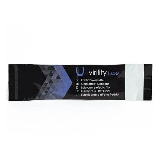 500 COSMETICS U-Virility Lube cold lubricant, box of 10 single-dose sachets 5ml, water-based, refreshing effect