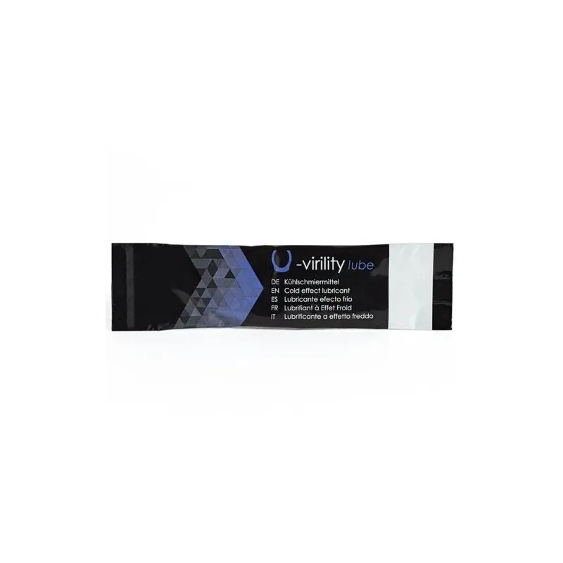 500 COSMETICS U-Virility Lube Kühlendes Gleitmittel, 10 Einzelportionsbeutel 5ml, wasserbasiert, erfrischende Wirkung
