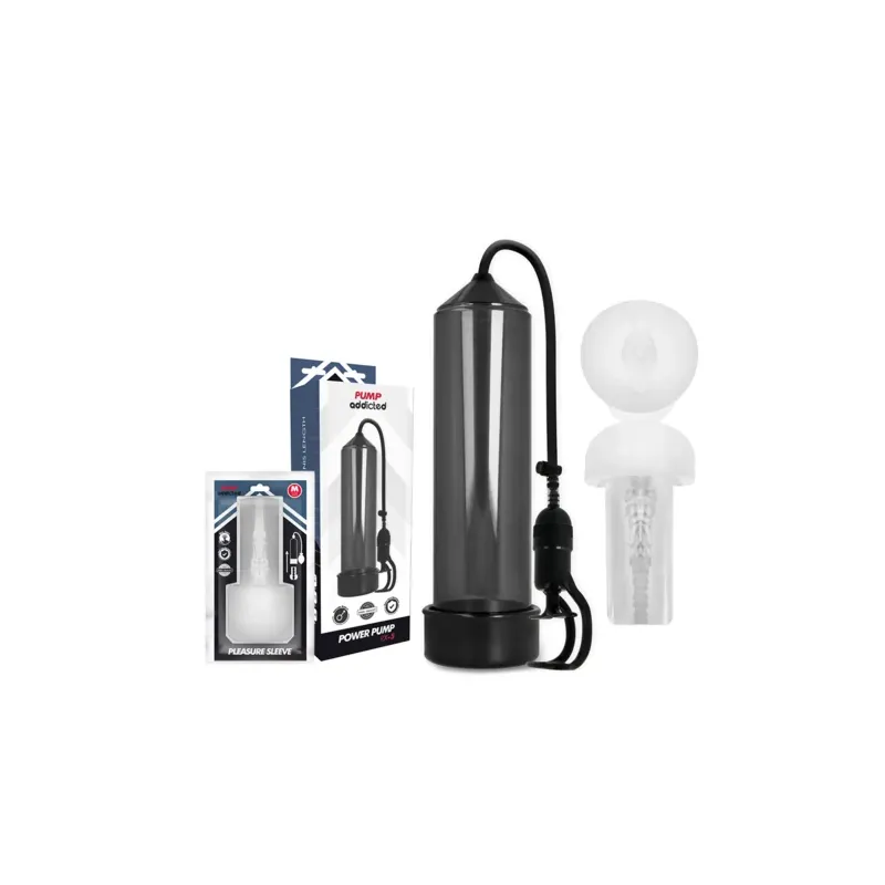Pumpe für Penis Pump Addicted RX5 schwarz mit Masturbator für Erektion
