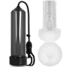 Bomba de pene Pump Addicted RX5 negra con masturbador talla M para erección