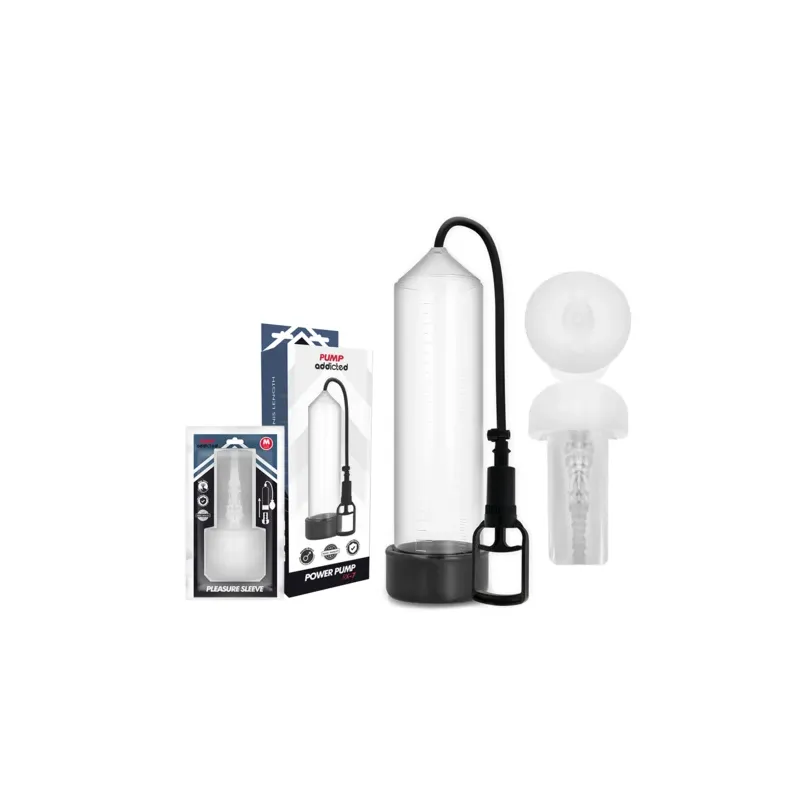 Bomba de pene transparente Pump Addicted RX7 con sistema de vacío para erecciones duraderas" }, { "fr": "Pompe à pénis Pump Addi