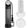 Bomba de vacío PUMP ADDICTED RX9 negra con masturbador talla M, cuerpo de ABS y silicona, para agrandamiento del pene.