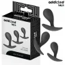 Lote de 3 plugs anales Addicted Toys en silicón médico violeta - tallas progresivas para exploración anal" }, { "id_image": 133,