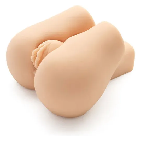 ACT Vibrationsmasturbator Nasty Nympho Bouncer Doppelöffnung aus TPR beige Gesamtansicht