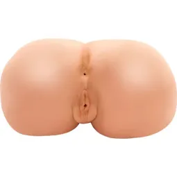 ACT Bubble Butt masturbatore realistico con vibratore rimovibile, colore pelle, TPR morbido