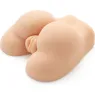 ACT Fat Ass Fucker male masturbator with dual vaginal anal openings and built-in bullet vibrator - skin tone TPR