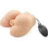ACT Fat Ass Fucker Masturbator mit zwei Öffnungen und integriertem Vibrator - hautfarben TPR