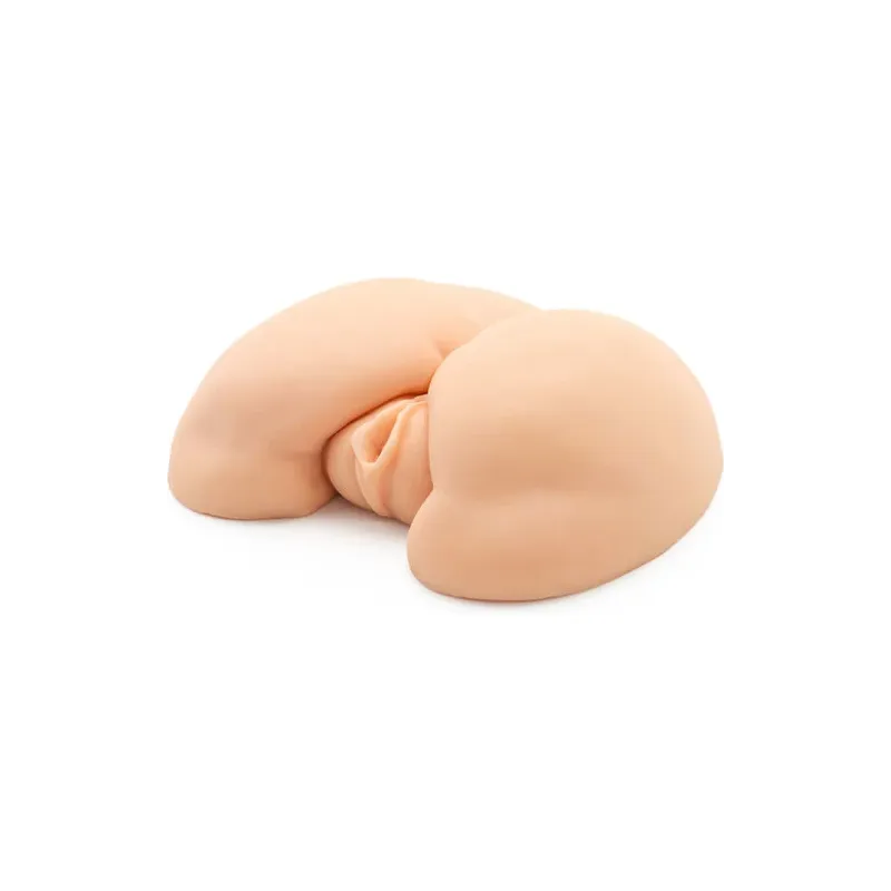 ACT double orifice masturbator in skin tone with built-in vibrator – realistic intimate toy