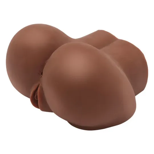 Masturbador vibrante ACT Hot Honey Rider marrón doble orificio TPR – vista general