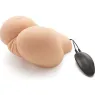 ACT Masturbador realista culo grande con vibrador doble abertura vaginal y anal color carne