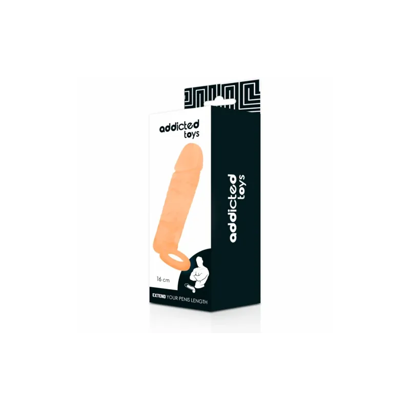 Manchon pénien ADDICTED TOYS couleur chair silicone réaliste allonge 2,5 cm vue principale