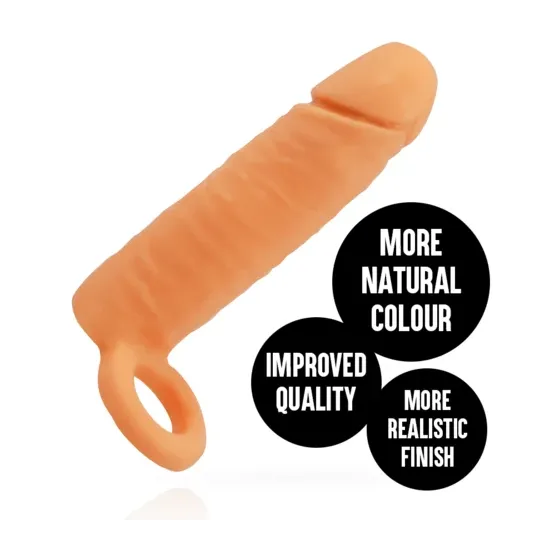 Manchon pénien ADDICTED TOYS couleur chair silicone réaliste allonge 2,5 cm vue principale