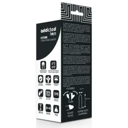 Addicted Toys penis extender sleeve 18 cm flesh color adjustable adds 2.5 cm length and 33% girth