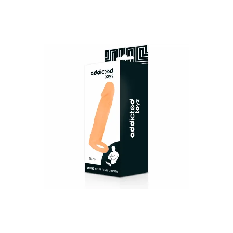 Addicted Toys Penisverlängerer 18 cm hautfarben verstellbar verlängert 2,5 cm und verdickt 33%