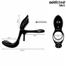 Addicted Toys anneau double pénis stimulateur clitorien violet 10 modes vue face