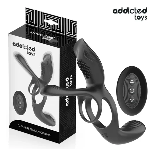 Addicted Toys anillo doble pene estimulador clítoris púrpura 10 modos vista frontal" } }, { "id_image": 1456, "alt": { "fr": "Ad