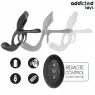 Addicted Toys anello doppio pene stimolatore clitorideo viola 10 modalità vista frontale