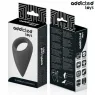 ADDICTED TOYS teardrop shaped penis ring black silicone for firm lasting erection and comfort