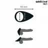 Anneau pénien ADDICTED TOYS en silicone forme larme noire - érection durable et confort optimal