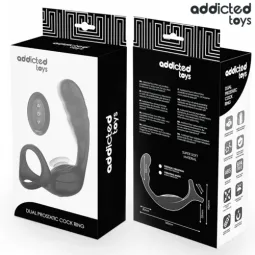 Anillo vibratorio doble Addicted Toys para próstata y pene en silicona negra" }, "1491": { "fr": "Vue latérale de l'anneau doubl