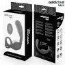Anneau double vibrant Addicted Toys pour prostate et pénis en silicone noir