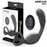 Addicted Toys dual vibrating prostate and penis ring in black silicone