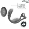 Addicted Toys dual vibrating prostate and penis ring in black silicone