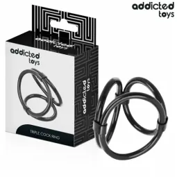 Anillo de pene triple Addicted Toys de silicona suave - 3 tallas L, M, S para erección duradera" }, { "id_image": 1498, "fr": "G