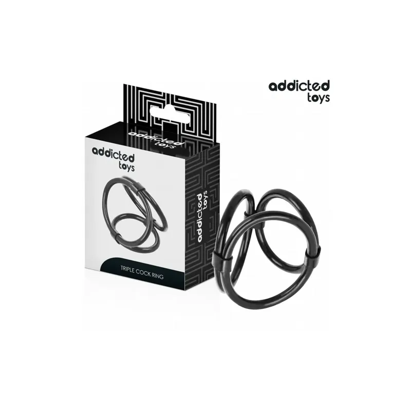 Anillo de pene triple Addicted Toys de silicona suave - 3 tallas L, M, S para erección duradera" }, { "id_image": 1498, "fr": "G