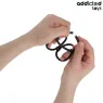Anneau pénis triple Addicted Toys en silicone souple - 3 tailles L, M, S pour érection durable