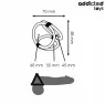 Anello penieno triplo Addicted Toys in silicone morbido - 3 misure L, M, S per erezione duratura