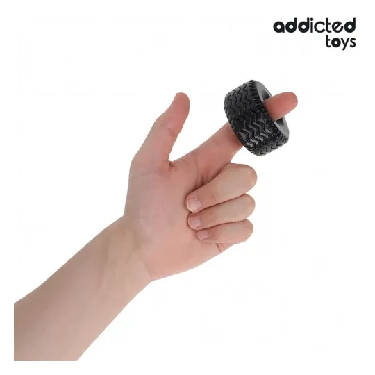 Thick penis ring Addicted Toys black for lasting erections - overview