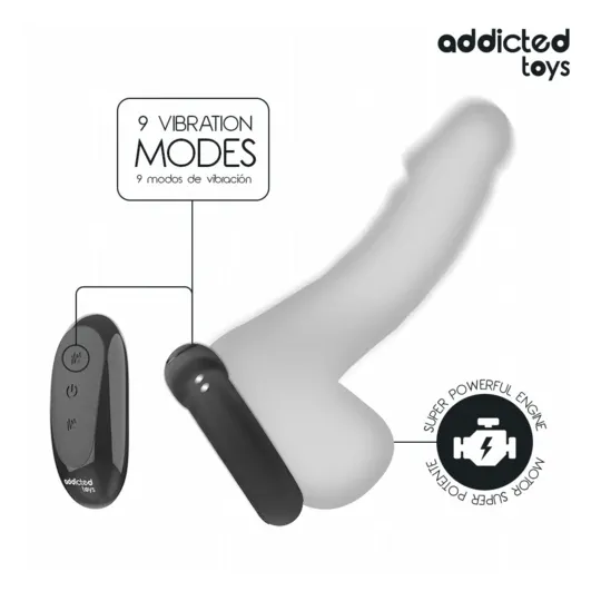 Heated vibrating ring Addicted Toys with wireless remote control and heating effect for couples