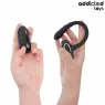 Addicted Toys – Penisring mit Doppelmotor und Fernbedienung, aus medizinischem Silikon, schwarz