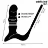 Addicted Toys Up&Down prostate ring with triple motor thrusting and vibrations, soft silicone, ergonomic design