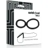 Anneaux pénien réglables Addicted Toys silicone soyeux - deux diamètres 3,8 et 5,8 cm pour endurance
