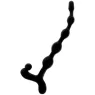 Addicted Toys collana di perle anali 22 cm nera TPR con 5 perle progressive per principianti