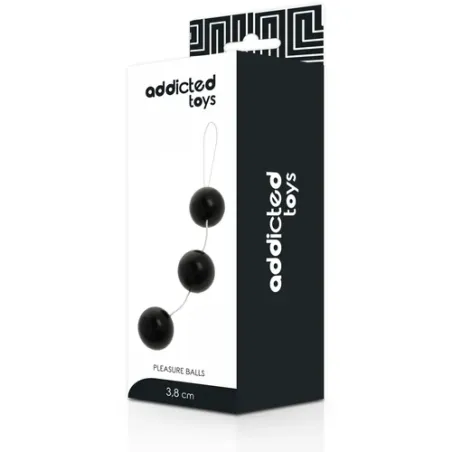 Bolas anales ADDICTED TOYS de ABS azul, superficie lisa sin costuras, Ø3,6 cm