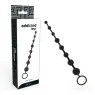 Cadena de bolas anales Addicted Toys negra 29 cm – 8 bolas progresivas TPR suave para principiantes