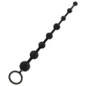 Catena di perle anali Addicted Toys nera 29 cm – 8 perle progressive TPR morbido per principianti