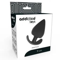 Addicted Toys bouchon anal 11 cm en silicone double densité avec base ergonomique et forme conique