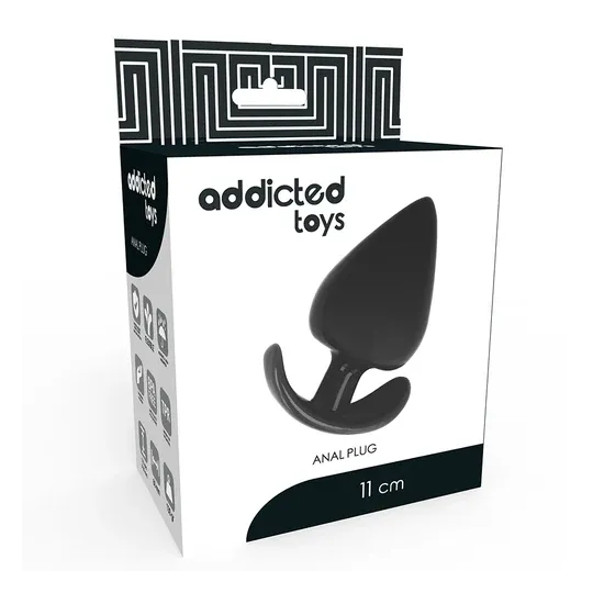Addicted Toys tappo anale 11 cm silicone doppia densità base ergonomica forma conica