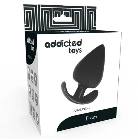 Addicted Toys tappo anale 11 cm silicone doppia densità base ergonomica forma conica