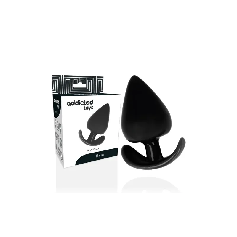 Addicted Toys anal plug 11 cm double density silicone with ergonomic base and conical shape