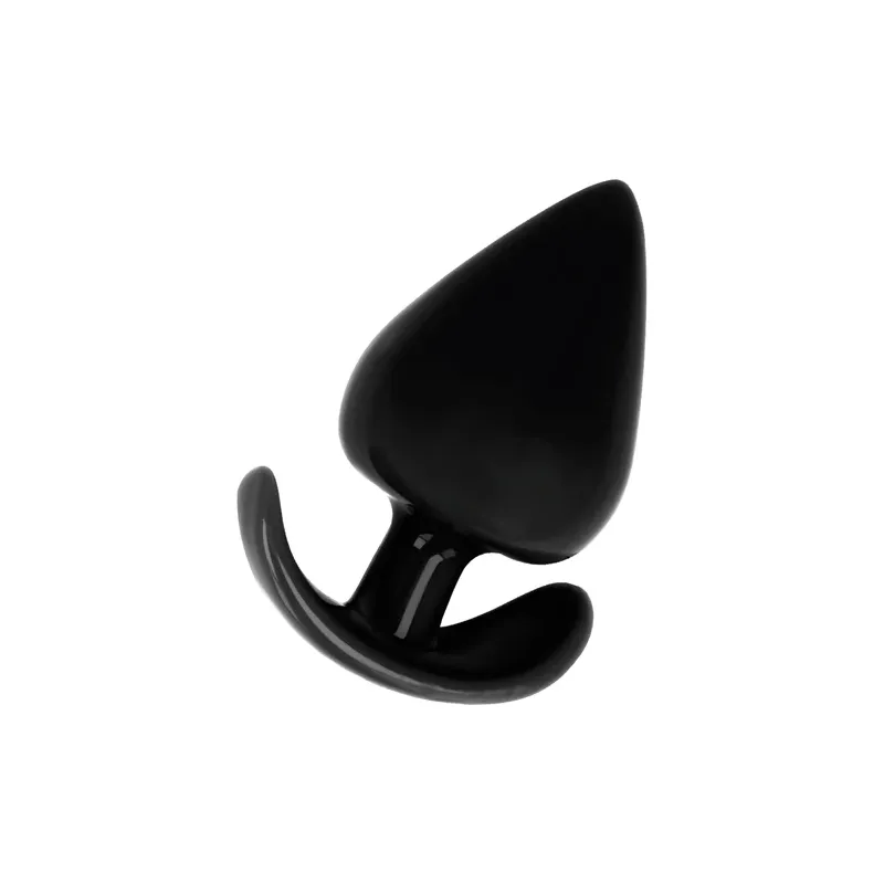 Ergonomic anal plug Addicted Toys TPR black conical shape easy insertion 6.5cm for beginners