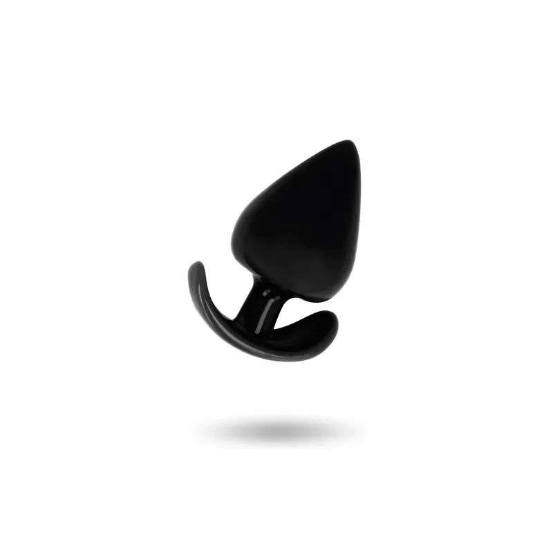 Ergonomic anal plug Addicted Toys TPR black conical shape easy insertion 6.5cm for beginners