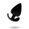 Ergonomic anal plug Addicted Toys TPR black conical shape easy insertion 6.5cm for beginners