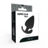 Ergonomic anal plug Addicted Toys TPR black conical shape easy insertion 6.5cm for beginners